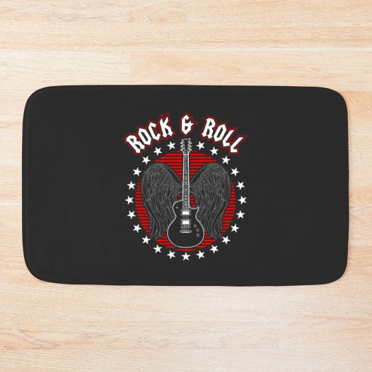 Discover Rock and Roll Rock 'n Roll Music Concert Bath Mats