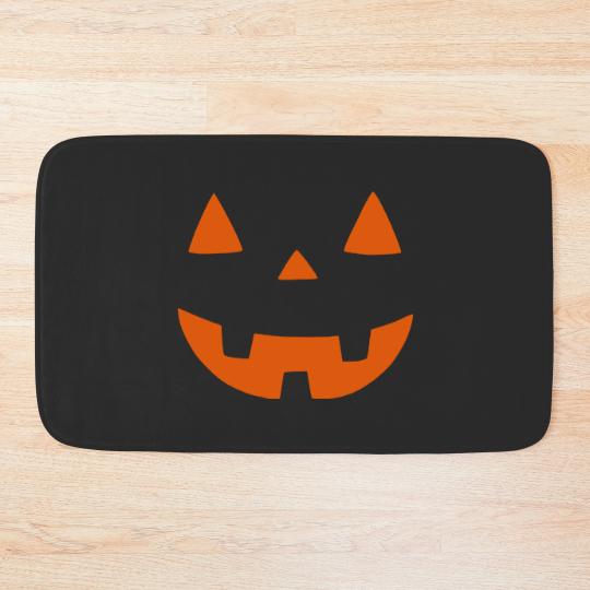 Discover Cute Pumpkin Face Bath Mat