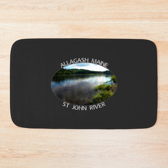 Discover Allagash Maine St John River Old Schoolhouse Roa Bath Mats