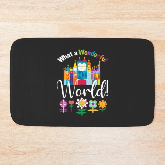 Discover What a Wonderful World Fitted Bath Mats
