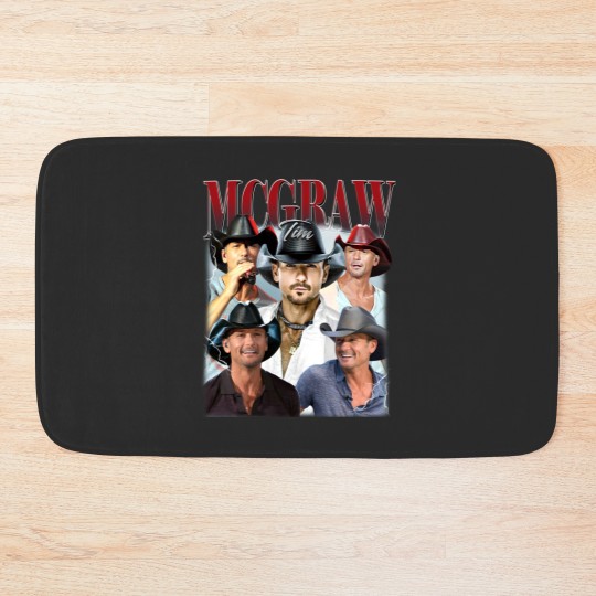 Discover Tim McGraw Vintage Bath Mats, Gift For Women and Man Bath Mats