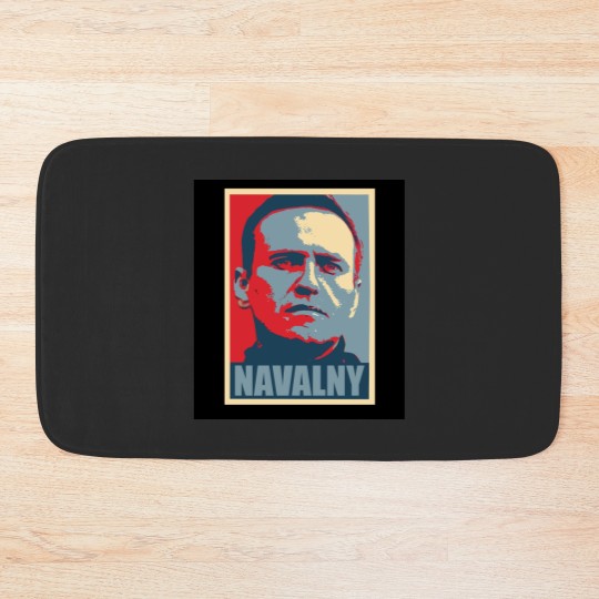 Discover Alexei Navalny Graphic Bath Mats, Alexei Navalny 1976-2024 Bath Mats