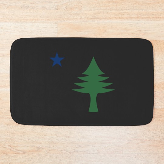 Discover Maine 1901 Original Tree and Star Flag Active Bath Mats