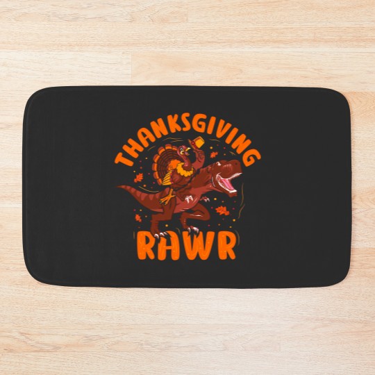 Discover Thanksgiving Thanksgiving Rawr Bath Mats