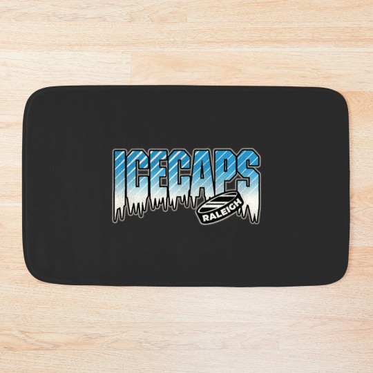 Discover Defunct Raleigh Ice Caps Hockey Team Bath Mats