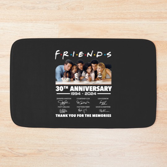 Discover Friends 30th Anniversary 1994 - 2024 Thank You Bath Mats