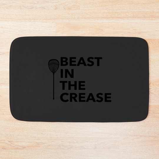Discover Lacrosse Goalie Beast In The Crease Bath Mats