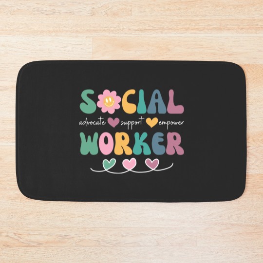 Discover Social Worker Graduation Bath Mat Gift