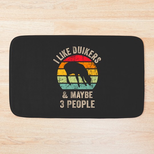 Discover funny vintage duikers antelope i like duikers and maybe 3 p Bath Mats