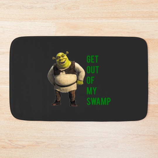 Discover Get out of my swamp Bath Mats