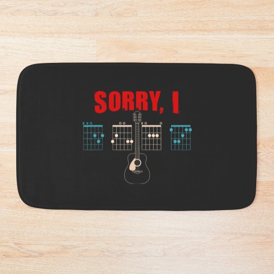 Discover Funny Guitar Message Chords Idgaf Guitarist Chord Bath Mats