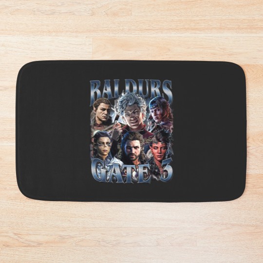 Discover Baldurs Gate 3 Vintage Bath Mats, Gift For Woman and Man Unisex Bath Mats
