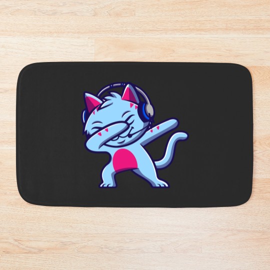 Discover Gravycatman Cat Dab Bath Mats