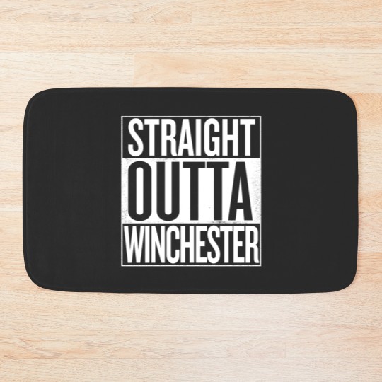 Discover Straight Outta Winchester Supernatural - Supernatural - Bath Mats