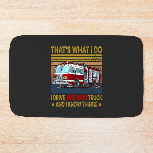 Discover Nn I Drive Wee Woo Truck FireFighter Costume Fireman Bath Mats