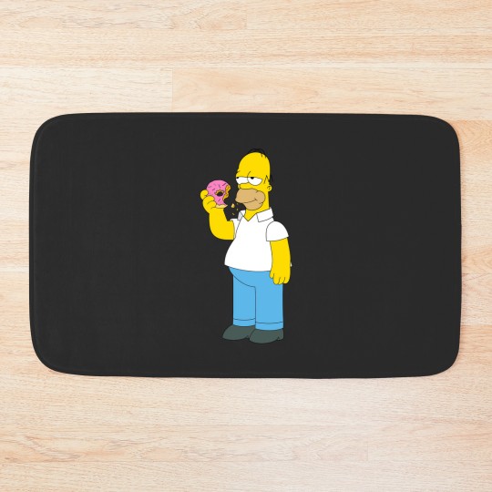 Discover The Simpsons Homer Simpson Donut Bath Mats