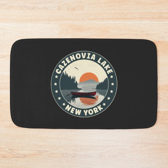 Discover Cazenovia Lake Cazenovia Lake New York Sunset Bath Mats