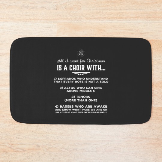 Discover Funny Choir Director Design The Perfect Christmas Gift Bath Mats