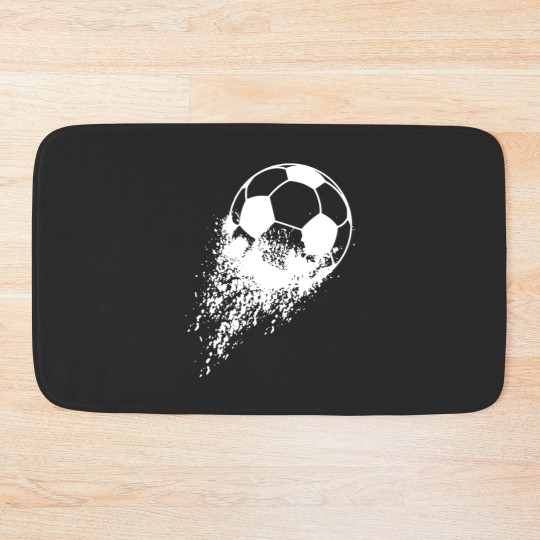 Discover Soccer Player Sports Vintage Men Boys Soccer Bath Mats