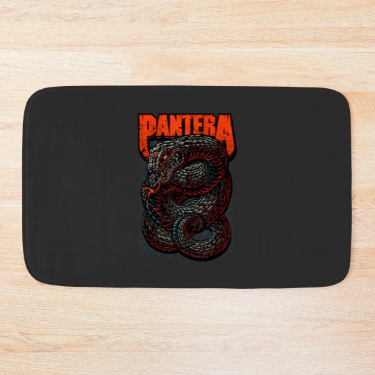 Discover Mayhem Skull Venomous  Classic Fit Crew Neck Short Sleeve Adult Black Bath Mats