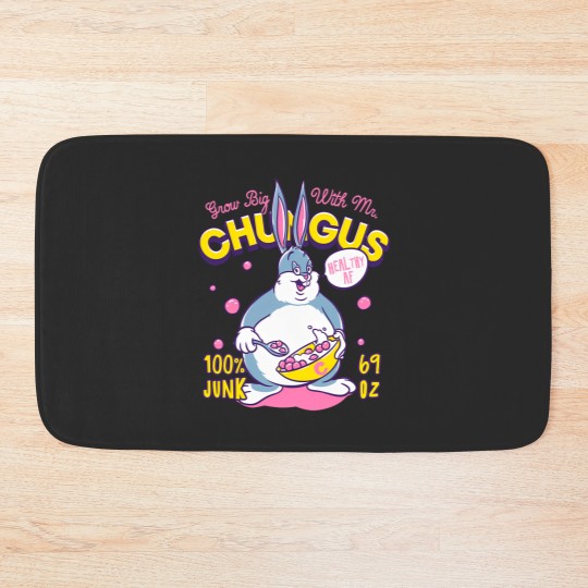 Discover Big Chungus Cereal - Grow Big With Mr Chungus  meme Bath Mats