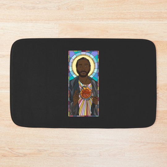 Discover Kawhi Leonard Stained Glass - Kawhi Leonard - Bath Mats