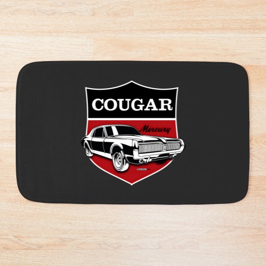 Discover Classic Mercury Cougar crest Bath Mats
