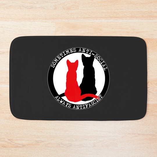 Discover Antifa Cats Bath Mats