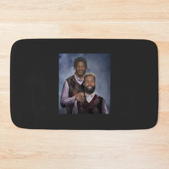 Discover Lamar Jackson OBJ Odell Beckham Jr Baltimore Football Bath Mats