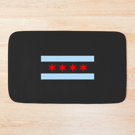 Discover Chicago Flag - Chicago - Bath Mats