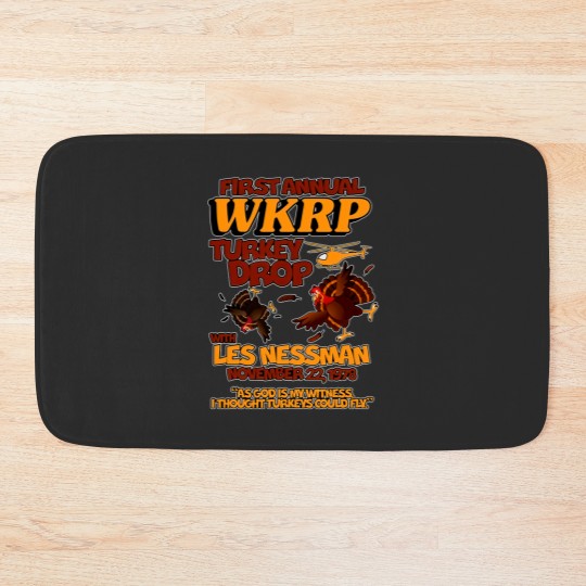 Discover Thanksgiving 1st Annual WKRP Turkey Drop Bath Mats