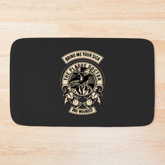 Discover The Plague Doctor Plague Doctors Bath Mats