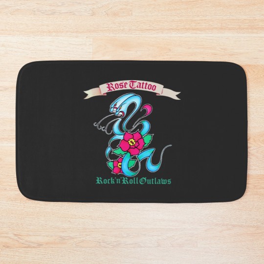 Discover Rose Tattoo Bath Mats