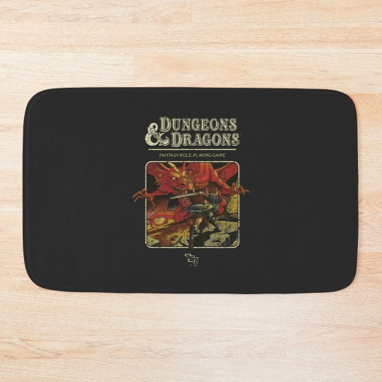 Discover Vintage Unisex Bath Mat - USA Dungeon & Dragon 1974 Design