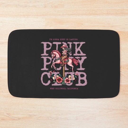 Discover Pink Pony Club Bath Mats, I'm Gonna Keep On Dancing, Midwest Princess 2024 Tour Bath Mats