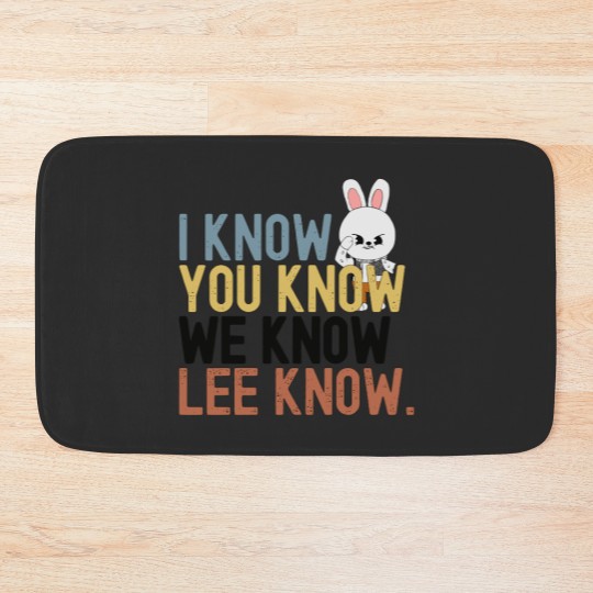 Discover Lee Know Stray Kids Funny Bath Mat