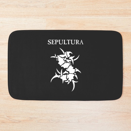 Discover Merchandise of Sepultura Classic Bath Mats, Sepultura Heavy Metal Band Bath Mats