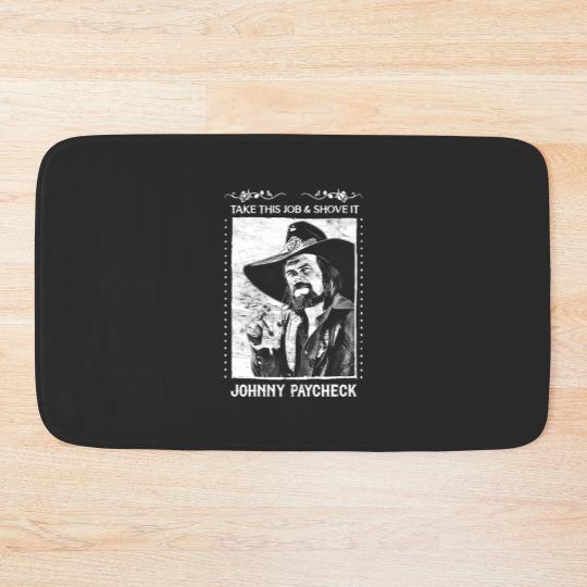 Discover Johnny Paycheck Bath Mats