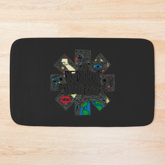 Discover Vintage Red Hot Chili Peppers Concert Bath Mats