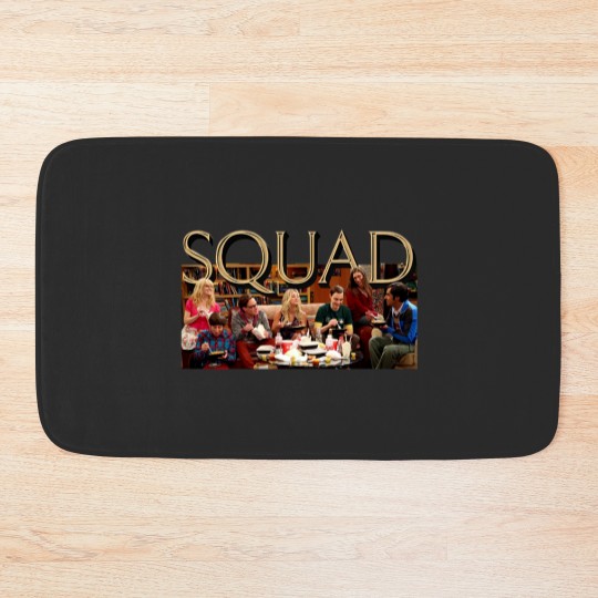 Discover Big Bang Theory Squad Bath Mats, Funny Big Bang Theory Fan Bath Mats