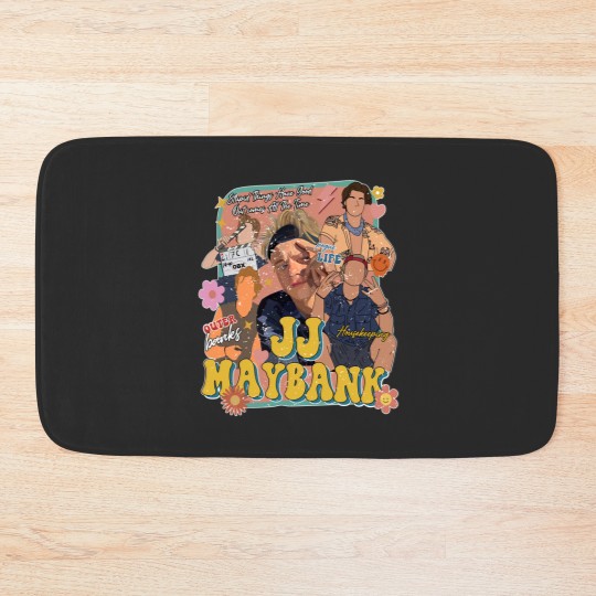 Discover Vintage JJ Maybank OBX Bath Mats, JJ Maybank Fan Gift