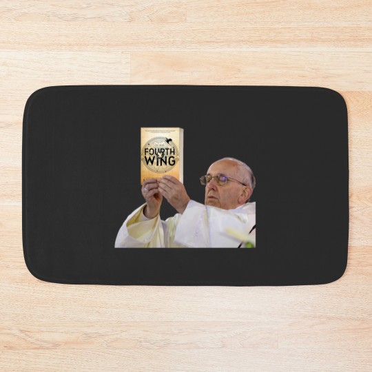 Discover Fourth Wing Pope Meme Bath Mats