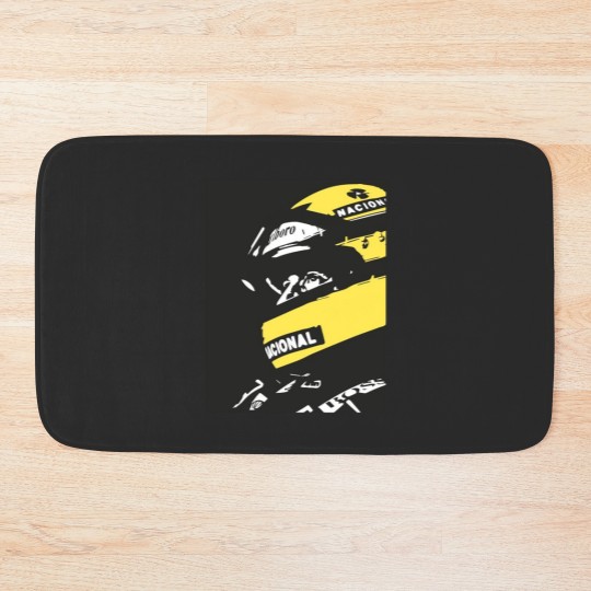 Discover Ayrton Sennaa drawing Bath Mats