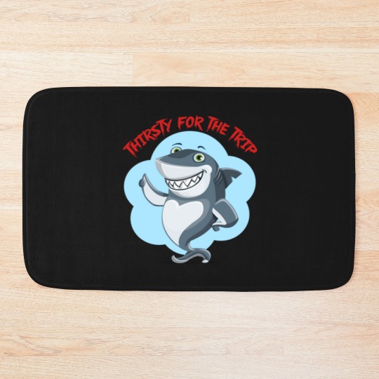 Discover Hungry shark Bath Mats