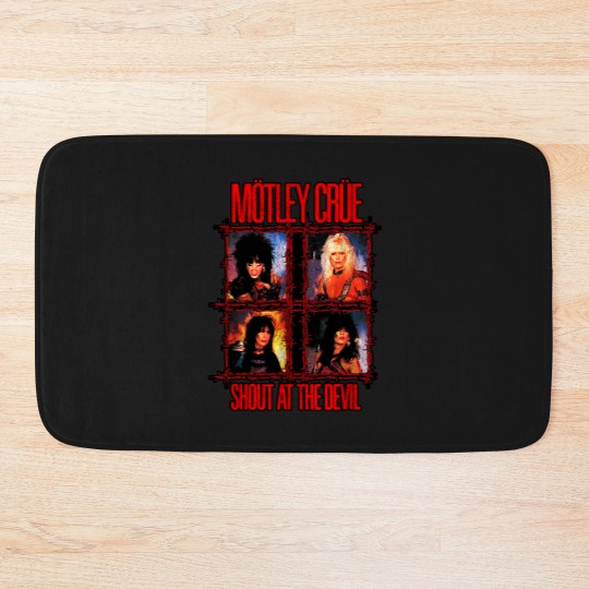 Discover Mtley Cre Shout At The Devil Wire Bath Mats