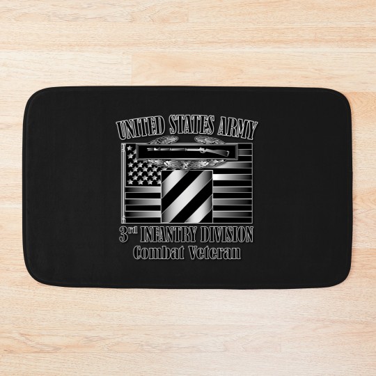 Discover 3Rd Infantry Division Combat Veteran Bath Mats
