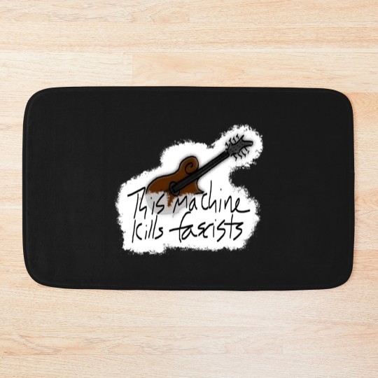 Discover Mandolin This Machine Kills Fascists Bath Mats