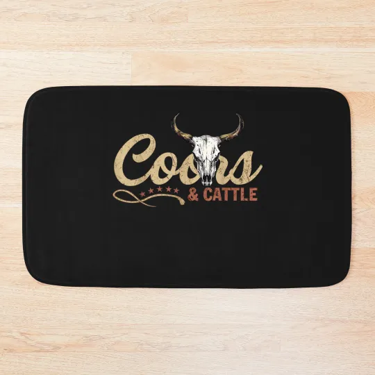 Discover Coor And Cattles Rodeo Western Cowboy Howdy Lover Bath Mats