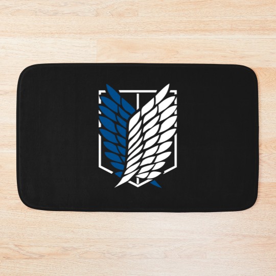 Discover Shingeki no kyojin logo Bath Mats