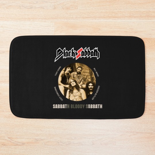 Discover Black Sabbath- Bloody Sabbath rock punk Bath Mats